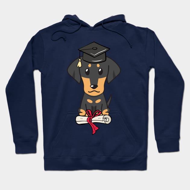 Funny dachshund is graduating Hoodie by Pet Station